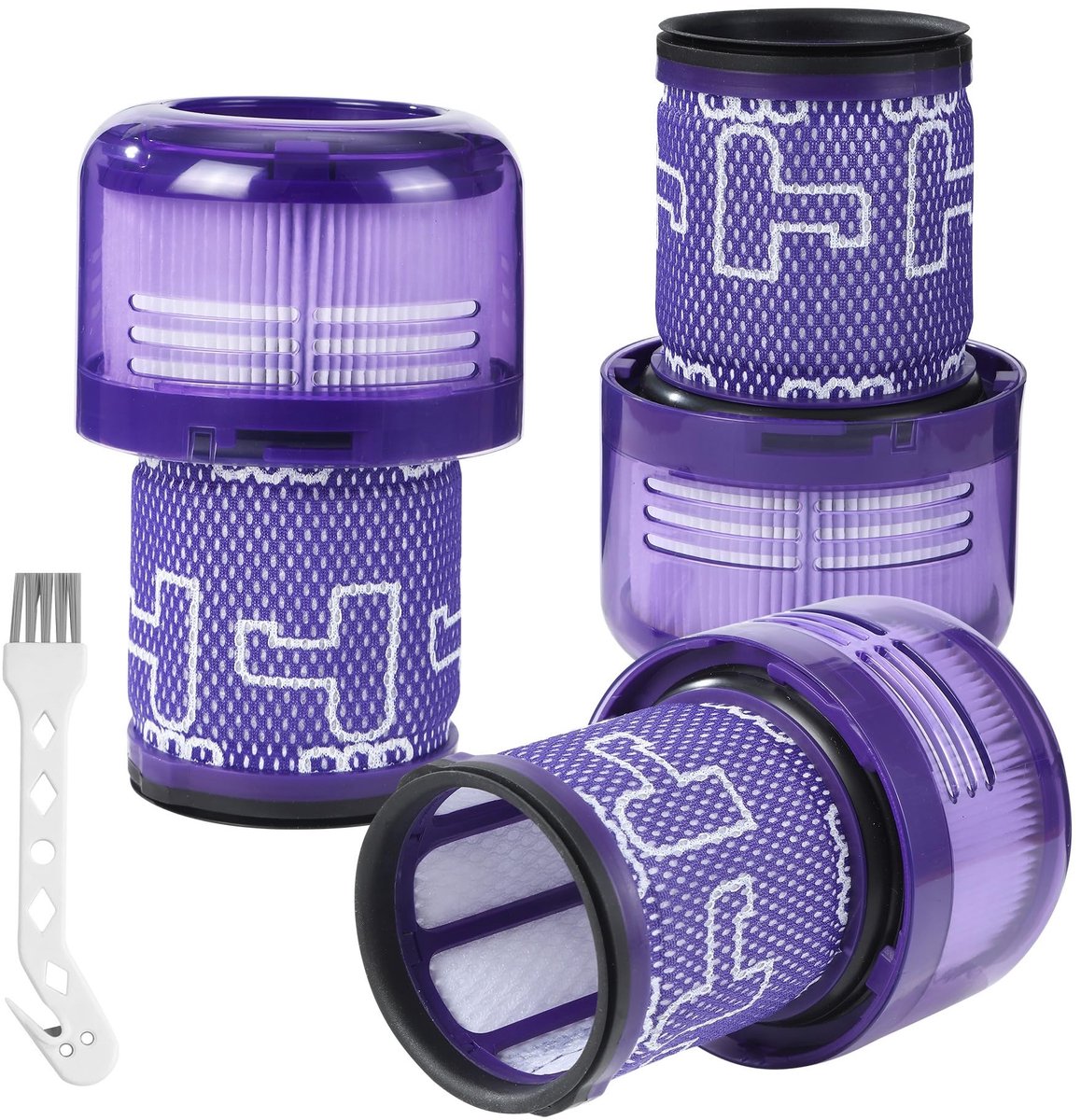 Solidchoice - 4 Stuks V12 HEPA Filter Set voor Stofzuiger
