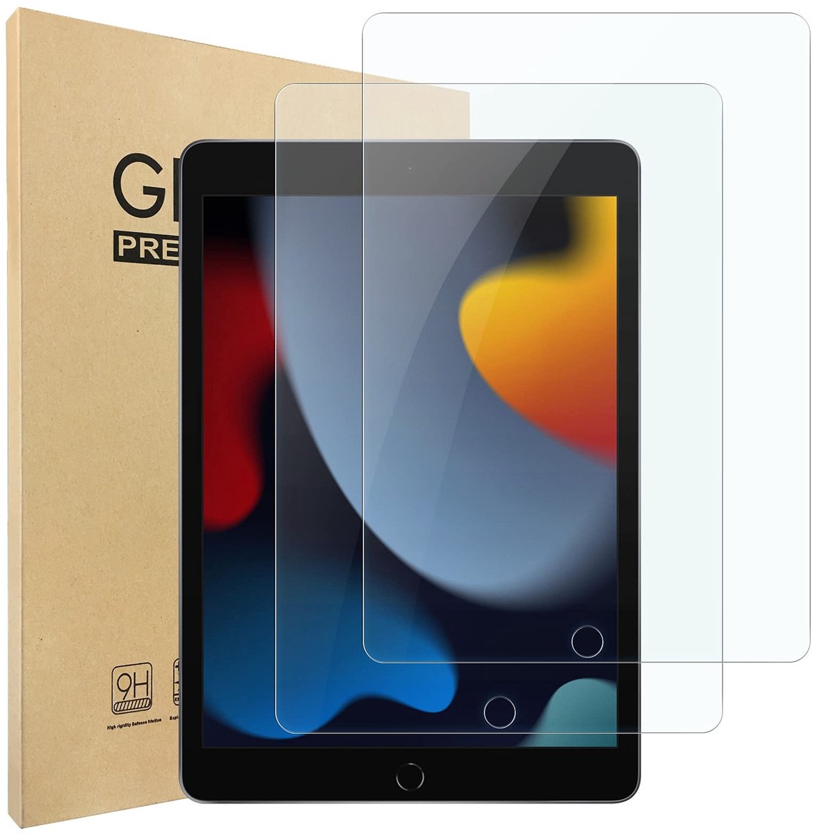Solidchoice - 2x Screen Protector voor iPad 10.2 Inch (2021/2020/2019)