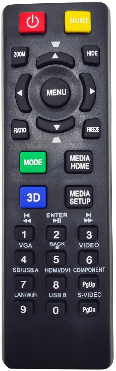 Solidchoice - Universele Afstandsbediening voor Projectors