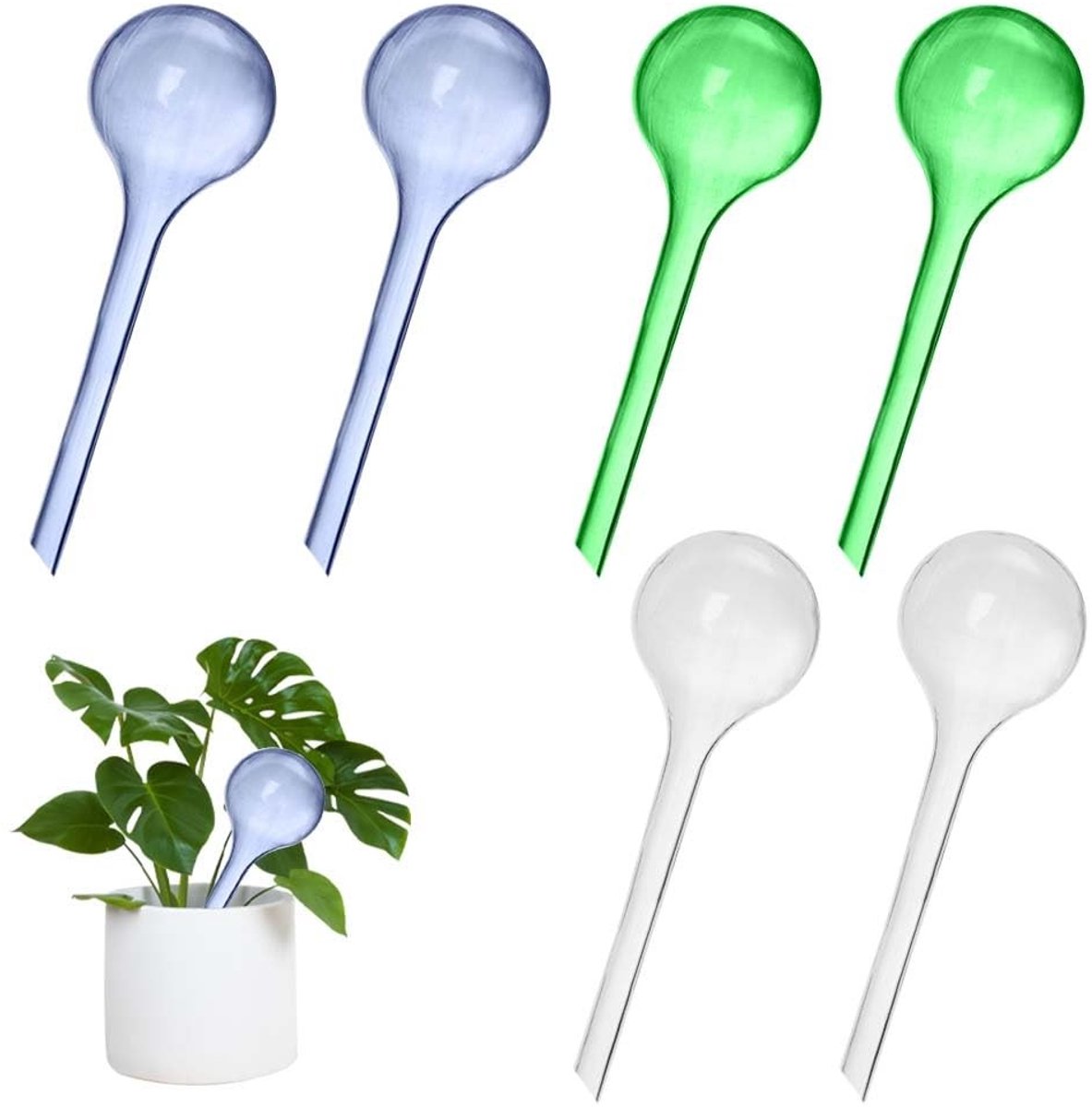 Solidchoice - Set van 6 Plant Irrigation Balls voor Zelfwatering