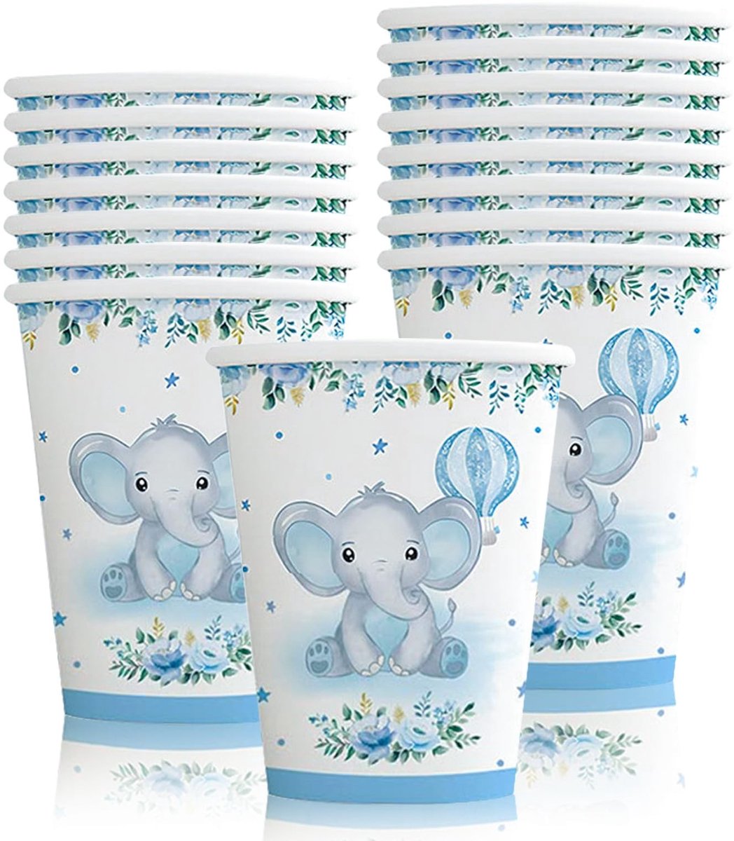 Solidchoice - Plastic Cup met Olifantenmotief voor een Betoverende Tafelsetting