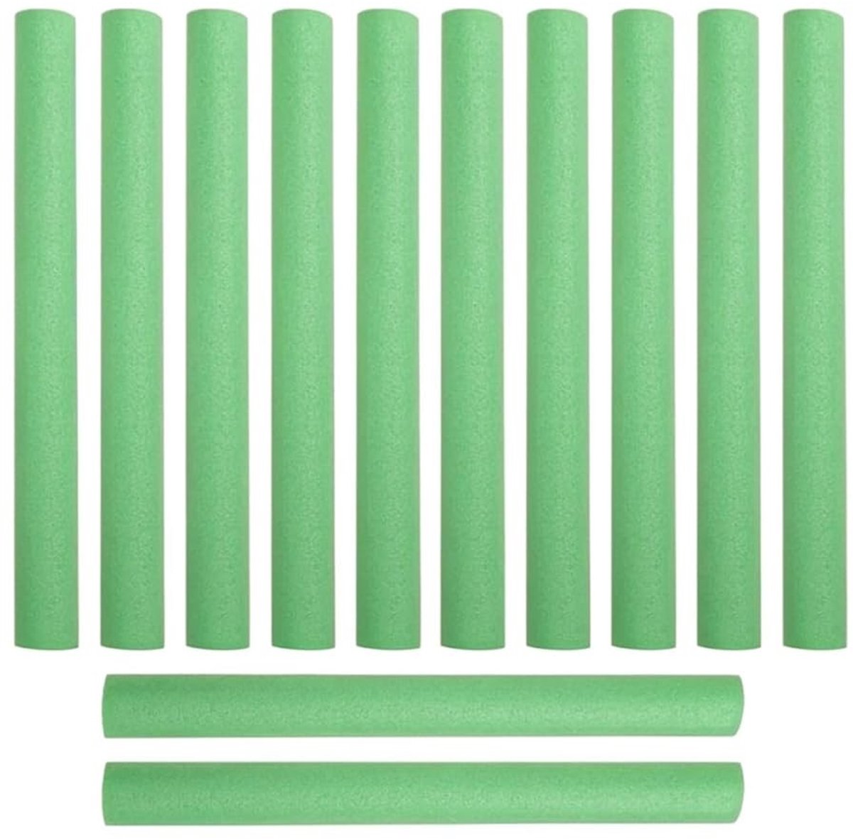 Solidchoice - Set van 12 Trampoline Stangschuimrubber in Groen