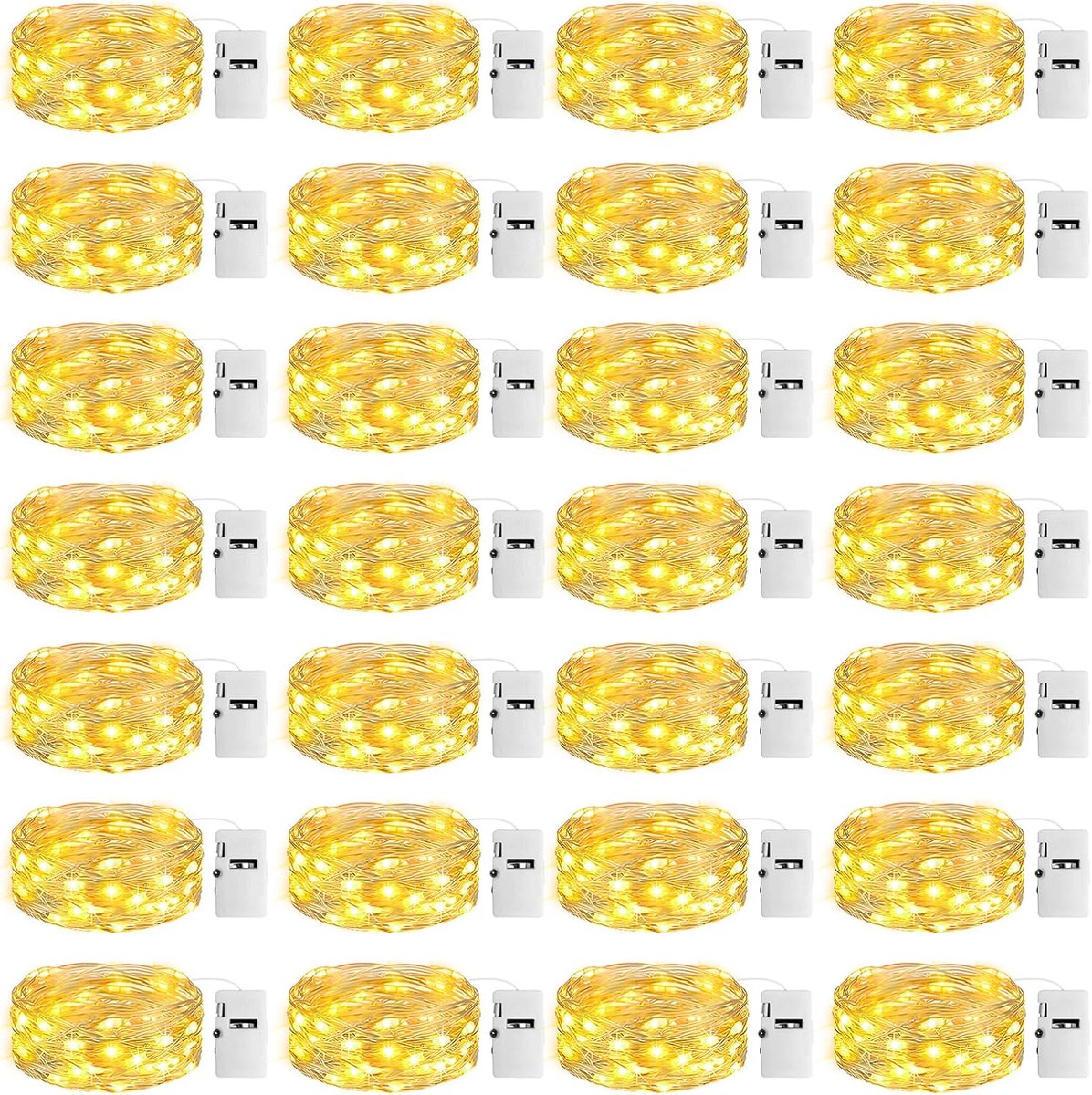 LED Sfeerlampen 2 m - 20 LED Fairy Lights - Batterij Aangedreven - Ideaal voor Feesten en Kerst - ShopVlot