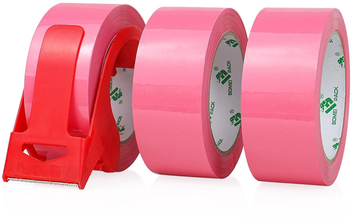 Solidchoice - Set van 3 Verpakkingstape 66m x 48mm