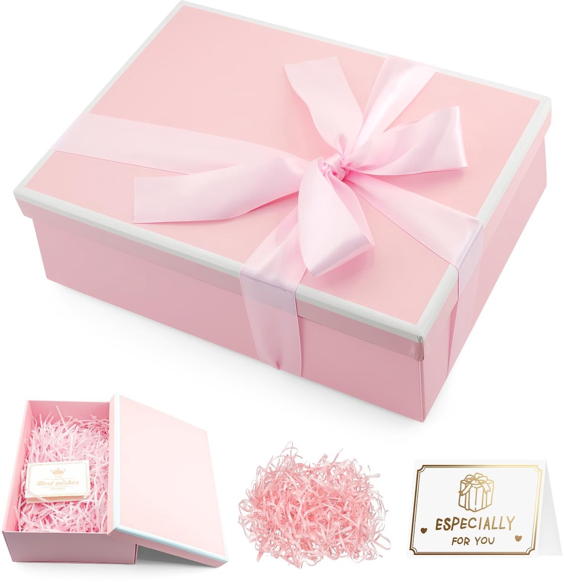 Solidchoice - Premium Cadeaubox met Deksel en Wenskaart