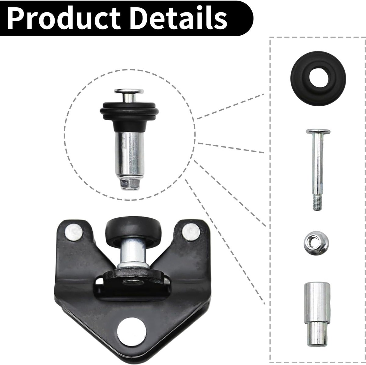 Schuifdeur roller gids set - links - top midden bodem - perfecte vervangingsonderdelen - ShopVlot