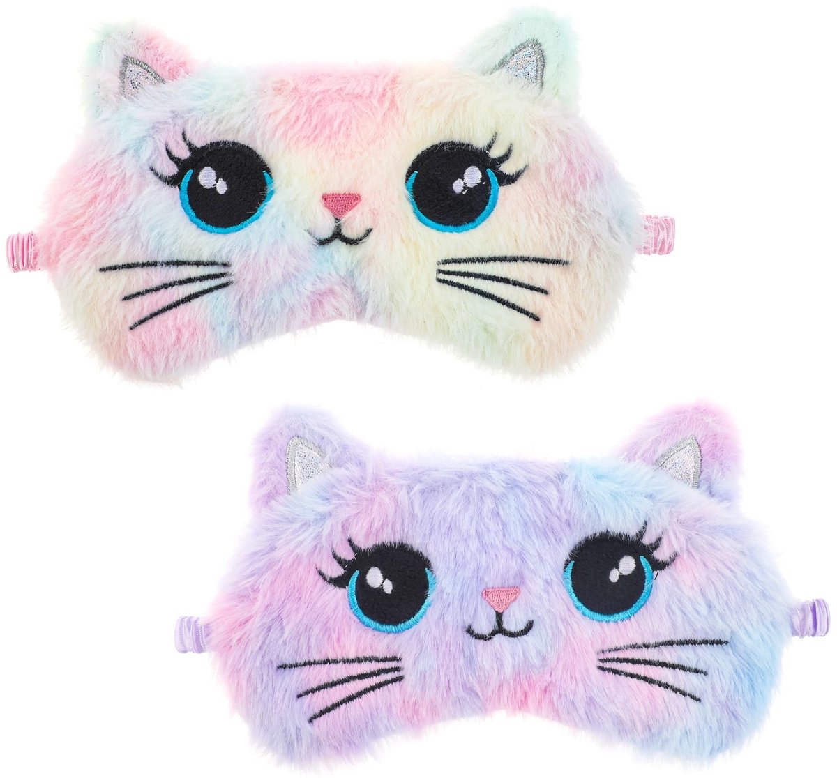 Solidchoice - Set van 2 Schattige Katten Oogmaskers voor Slaap