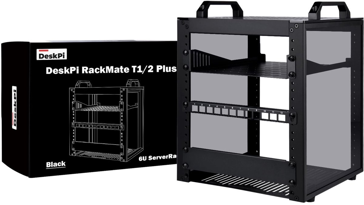 Solidchoice - Compacte Mini Serverkast met 12-Port Patch Panel