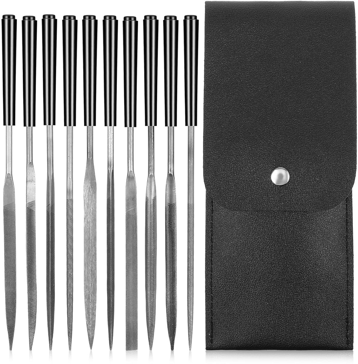 Naaldvijlen set 10 stuks - metalen en diamant - veelzijdige vijlen voor hout en metaal - ShopVlot