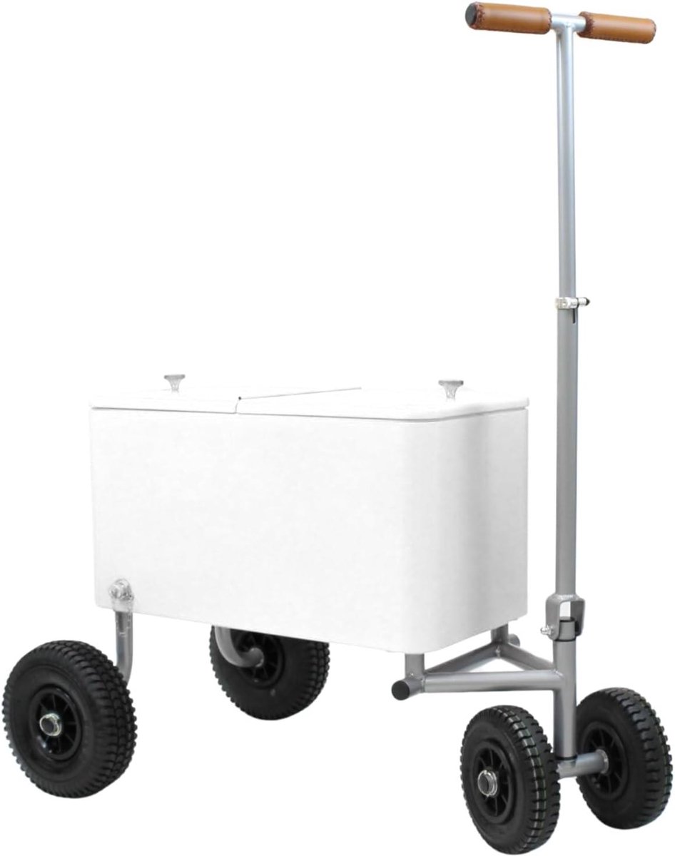 Koelbox Wagen - Koeltas Kar - Buitenfeestjes Organiseren - Inclusief Ombouwkit - 60 Liter - Wit