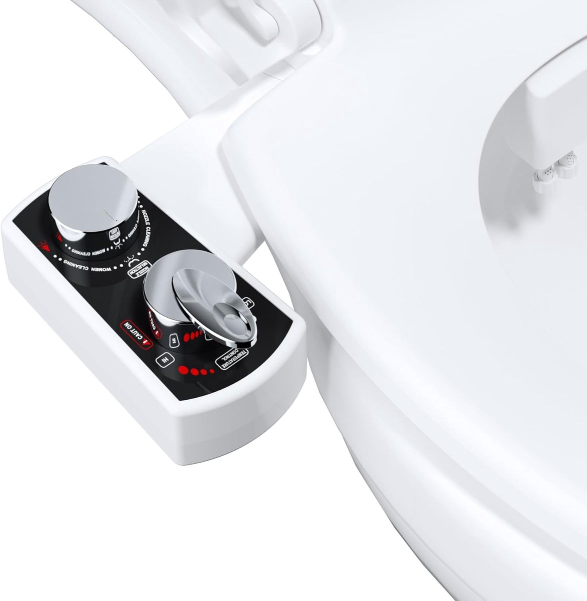 Hibbent Bidet Toilet Attachment – Cold/Hot Water Bidet Shower Toilet, Intim Cleaning with Self-Cleaning Sprayers - ShopVlot
