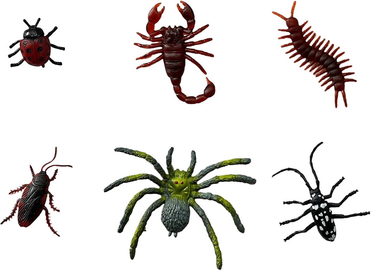 6 Pcs Pendants for Shoes Shoes Bugs Charms Theme Funny DIY Cartoon Spider Ladybug PVC Decorative Accessories for - ShopVlot
