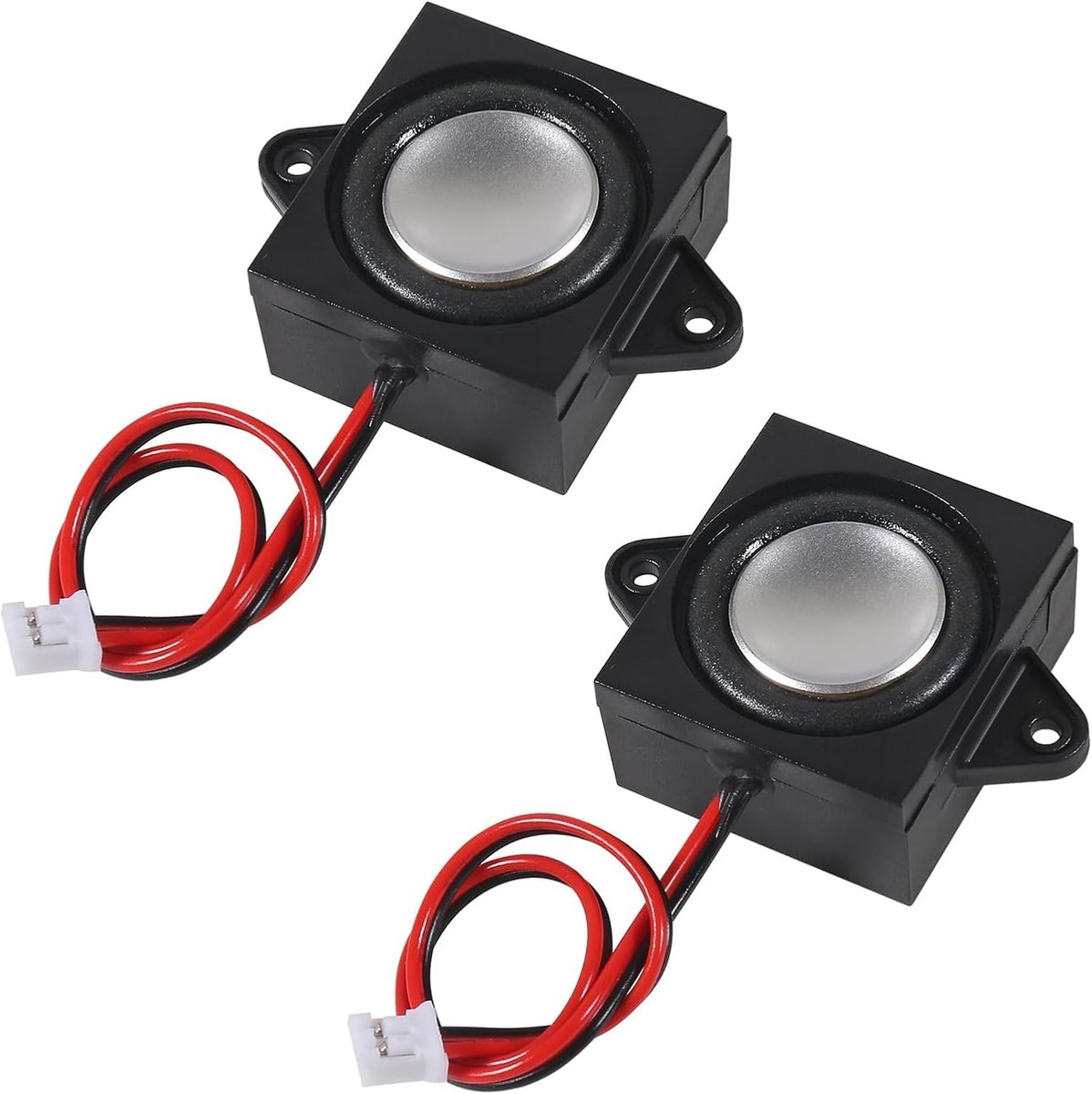 Mini Speakers, Pack of 2, 3 W, 4 Ohm with JST PH2.0 Connector, Micro Speakers for Electronics, Projects, Advertising - ShopVlot