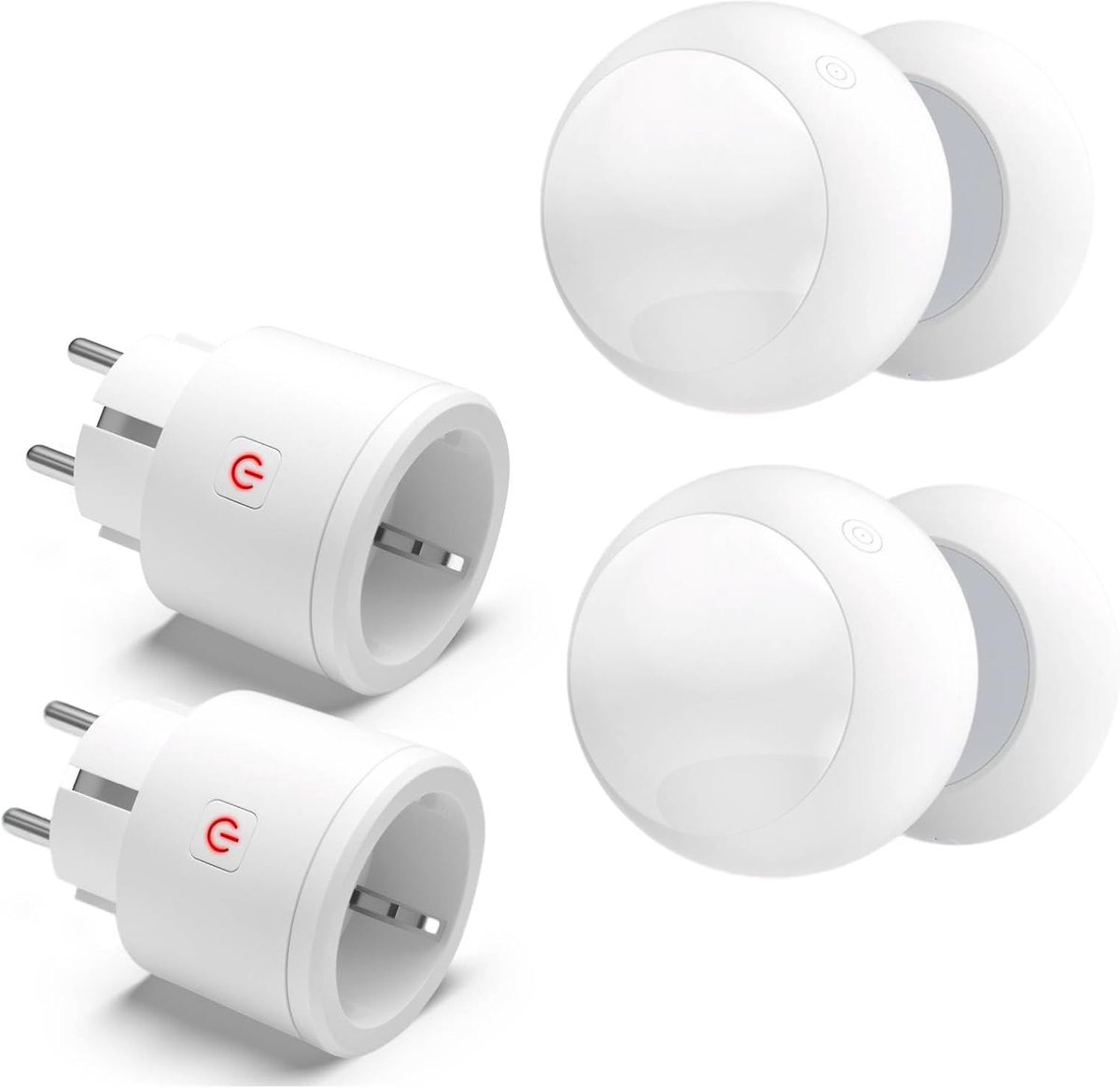 Wireless Motion Sensor, Light Switch with Timer, PIR Motion Sensor, Socket with 3 Detection Areas, Car On/Off for - ShopVlot