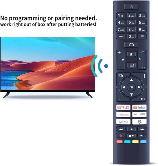 New Replacement Remote Control RC45157 for Daewoo/JVC TV RM-C3607 RM-C3605 65VAQ8235 LT-50VAQ7235 LT-55VAO9235 - ShopVlot — afbeelding 3
