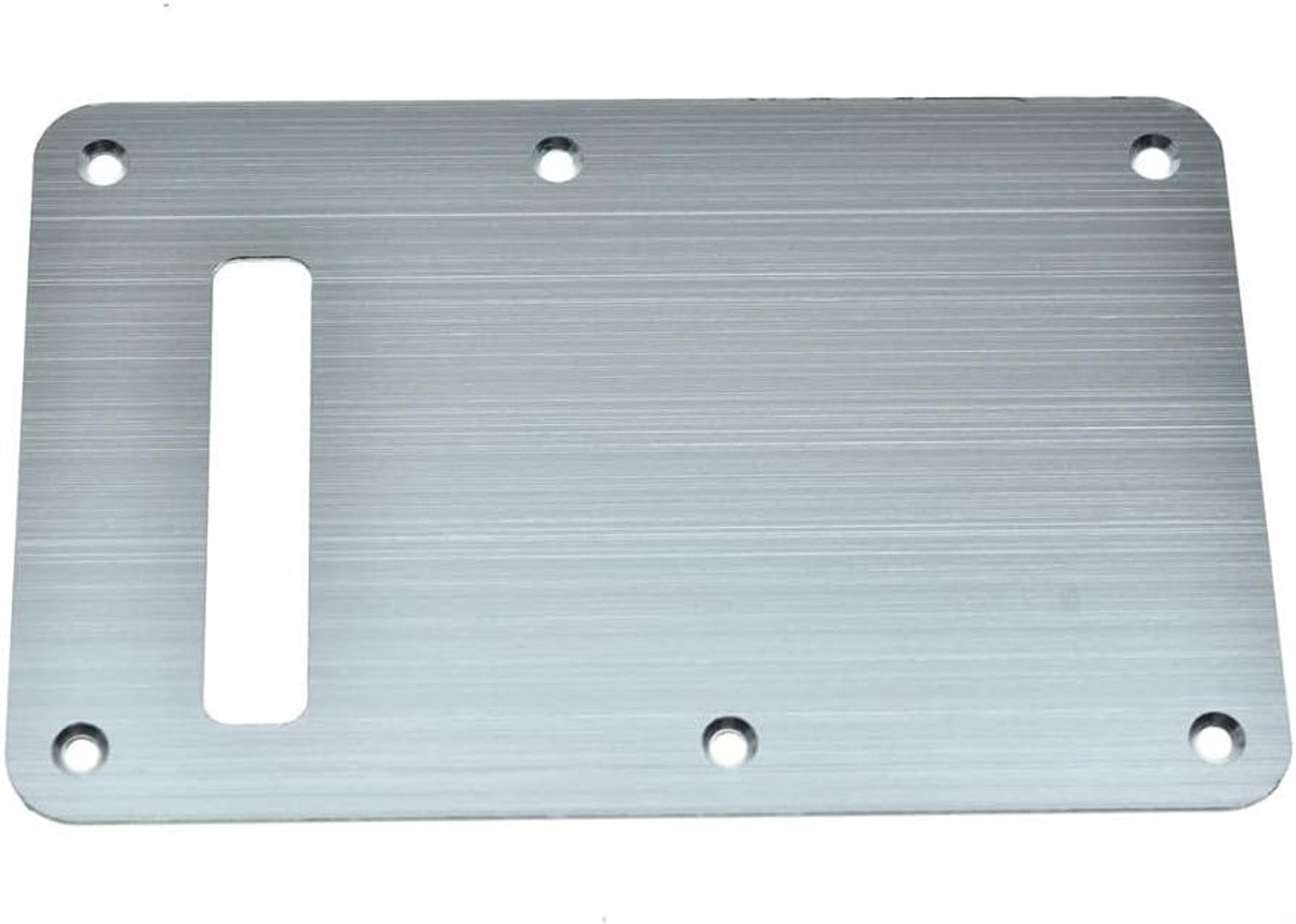 Dopro Aluminum Anodized Modern ST Strat Backplate Tremolo Trem Cavity Cover for American/Mexican FD Stratocaster Silver - ShopVlot