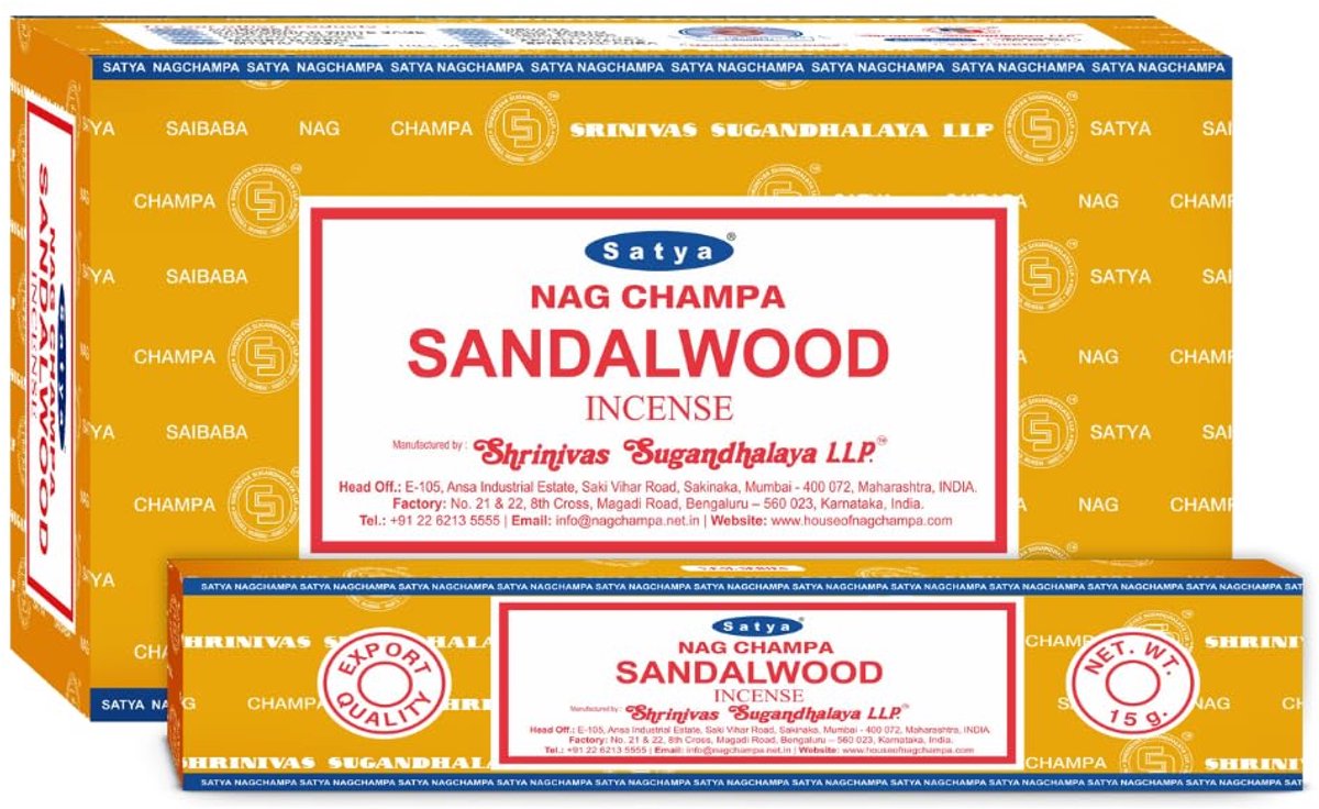 Satya Nag Champa Sandelhout wierookstokjes - ShopVlot