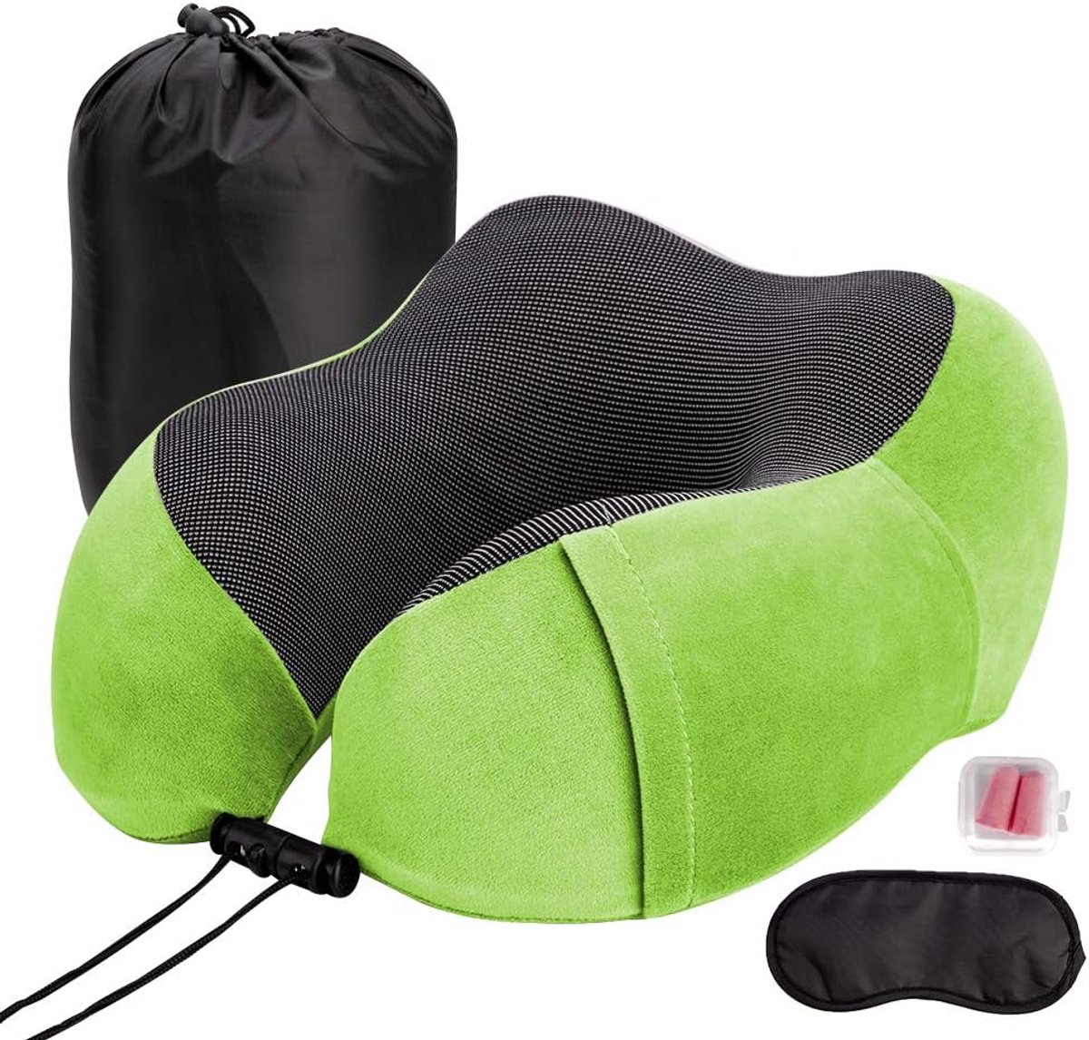 Ultracomfort U-shape neck pillow Travel Pillow, Memory Foam Airplane Neck Support Cushion Ergonomic Cushion for Neck - ShopVlot