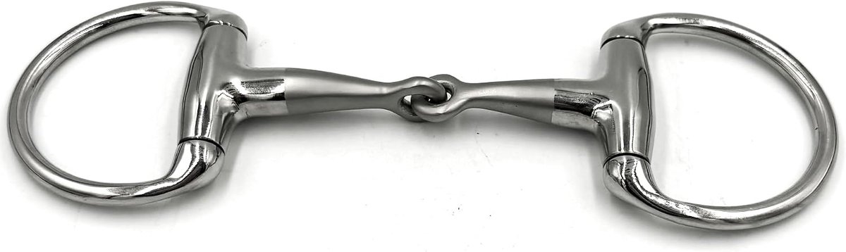 ES0279 Gebit Olijfkopbit Olijfkoptrs eenvoudig gebroken met gezandstraald middendeel van roestvrij staal ringdiameter - ShopVlot