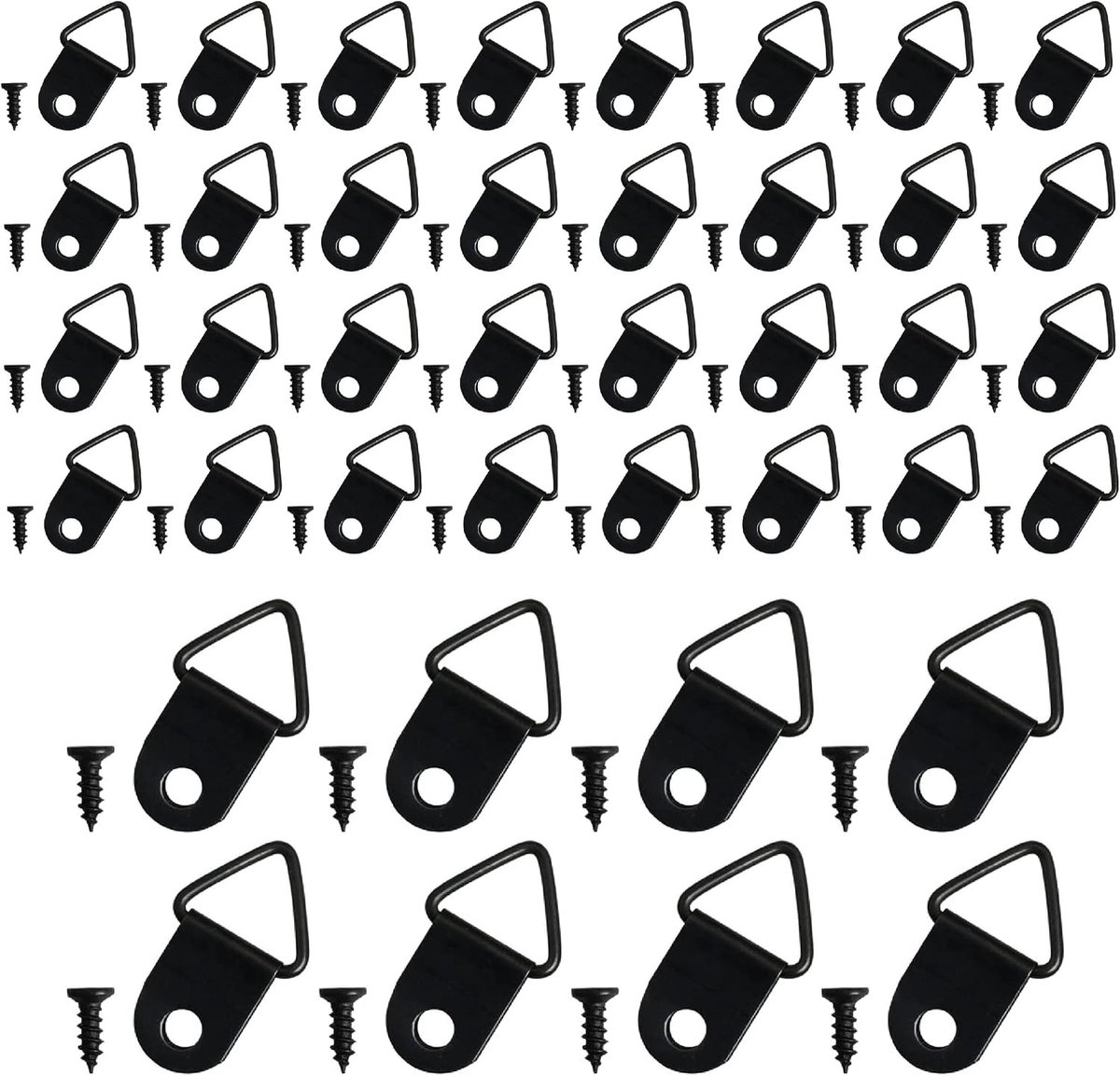 40 Pcs Photo Hangers Photo Hooks Set of Hooks Photo Frame Hooks Triangular Hooks Picture Frame Hanging Hooks with - ShopVlot