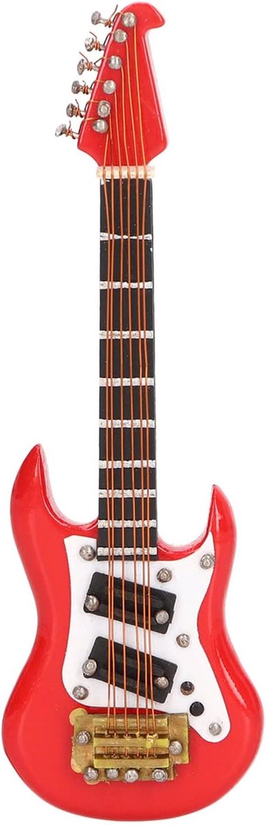 Koelkastmagneten elektrische gitaar - Mini gitaarvorm - Decoratief en uniek - Voor koelkast en magnetische oppervlakken - ShopVlot
