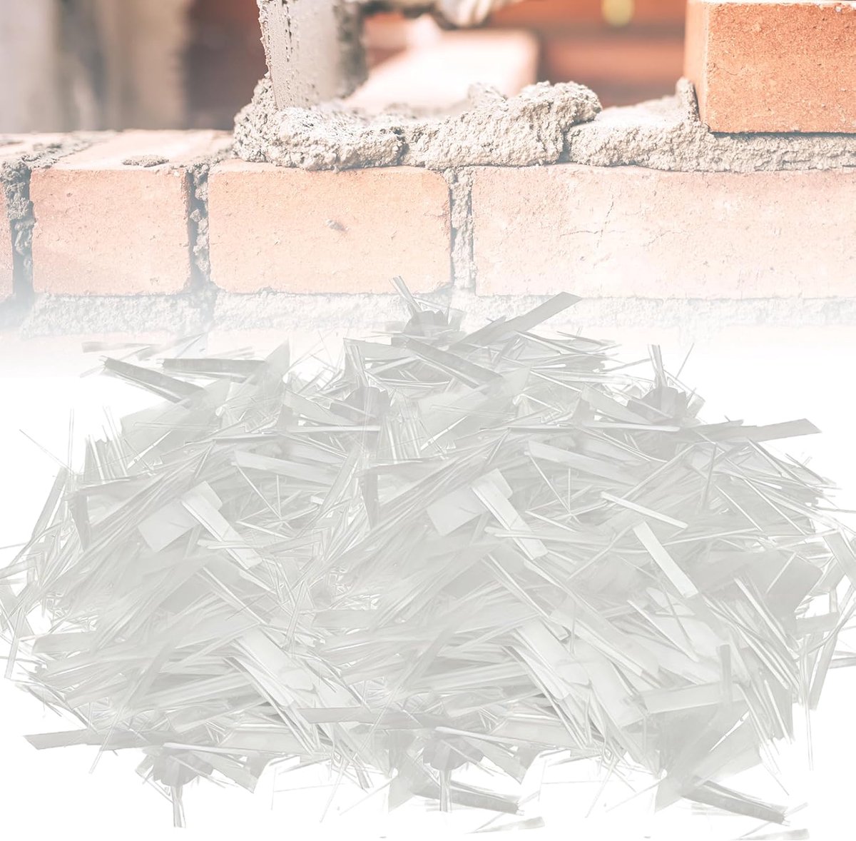Polypropyleenvezel 1 kg - 6 mm versterking - voorkomt scheurvorming - ideale toevoeging voor beton en mortel - ShopVlot