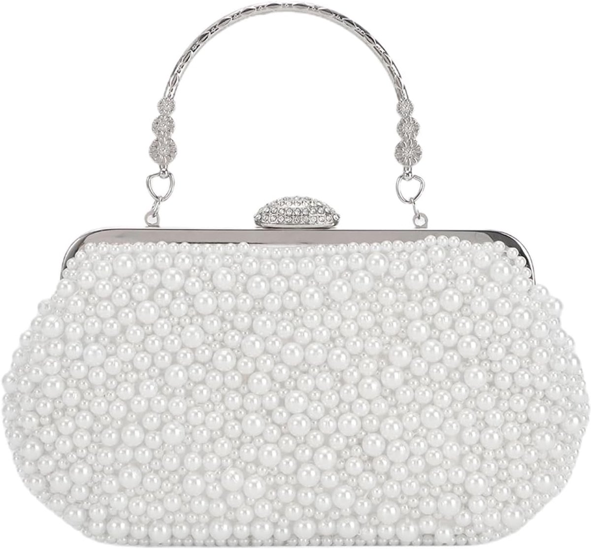 Clutch dames elegant parel - parelmoer handtas - officiële avondtas - perfect voor bruiloften - ShopVlot