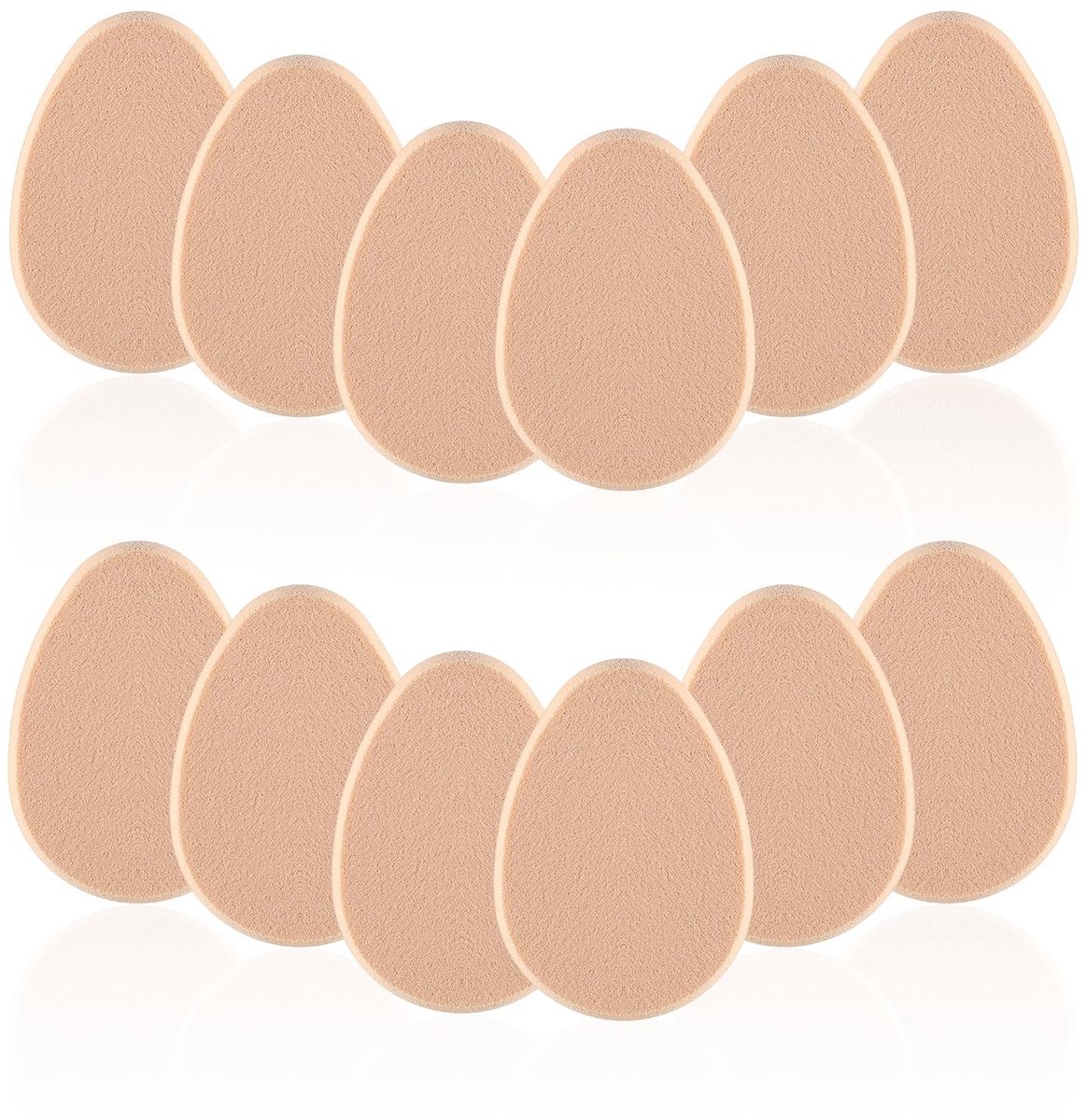 Solidchoice - Set van 12 Beige Make-up Sponsjes voor Foundation
