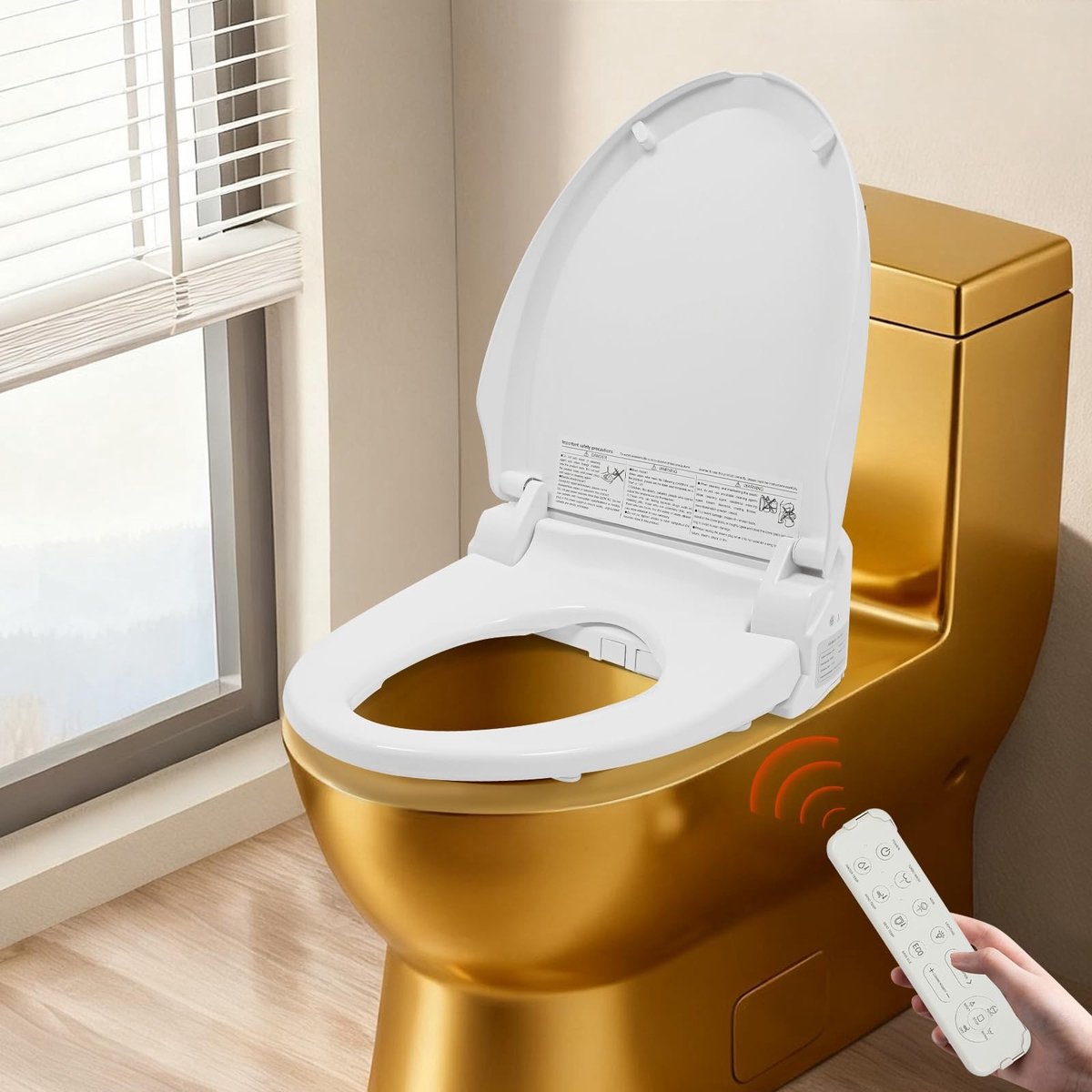 Solidchoice - Elektronisch Toiletzitting met Douchefunctie en Afstandsbediening