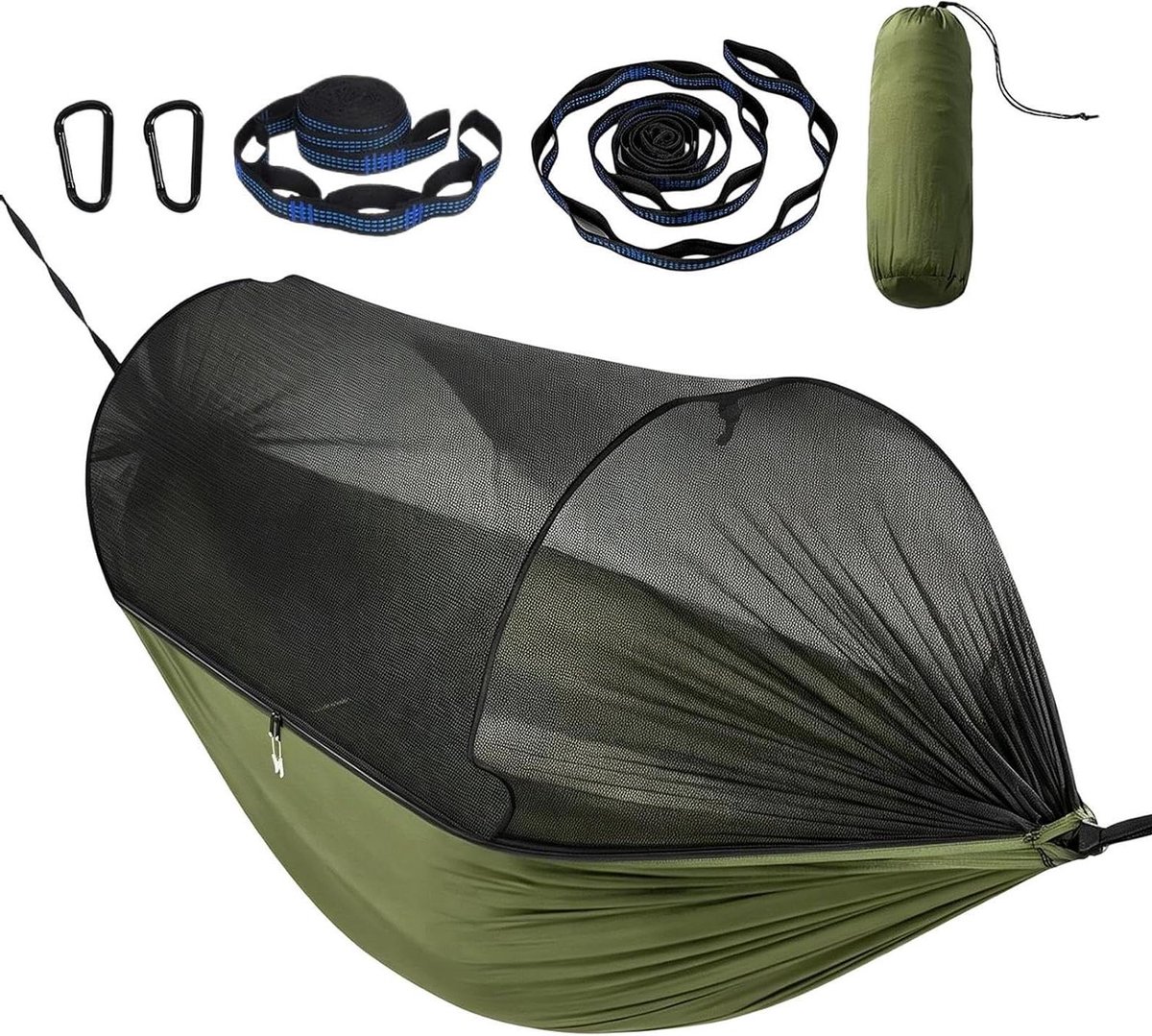 Kampeer Hangmat - Tent Hangmat - Kamperen en Reizen - Insectvrij Vliegengaas - 270x140 cm - Niet gespecificeerd