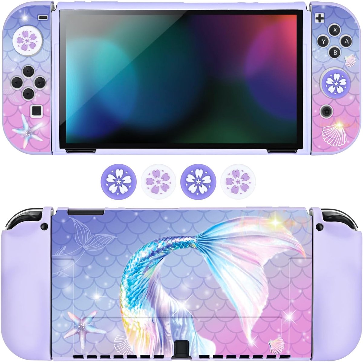 DLseego Case for Switch OLED, Dockable Slim Protective Case Shell Anti Scratch and Anti Shock Design Switch OLED Shell - ShopVlot
