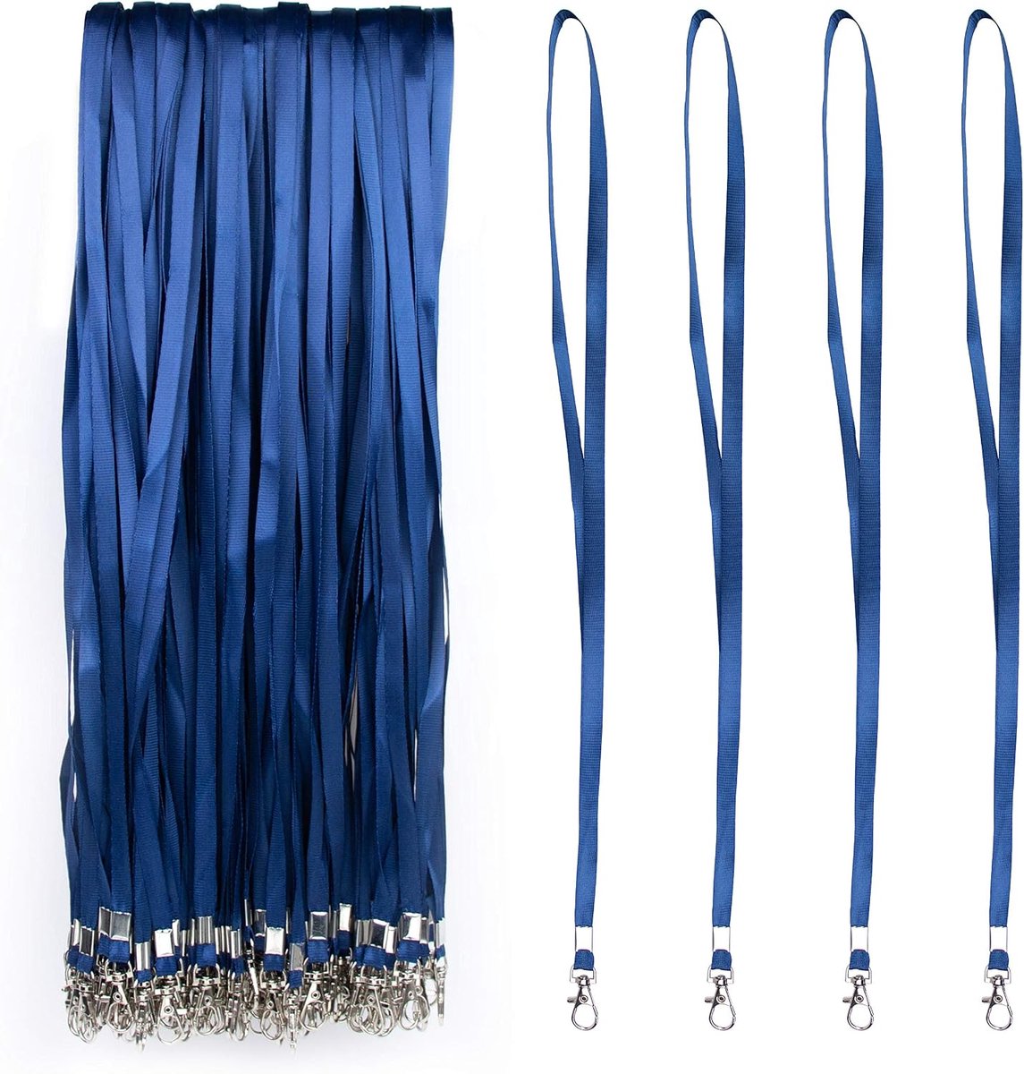 IBOO Set nekkoord met metalen clip - nekkoord voor ID-kaarthouder - ShopVlot