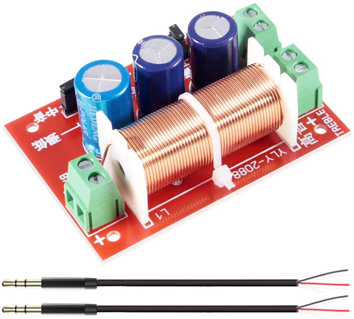 400W Speaker Frequency Switch 2-way Speaker Audio Crossover Filter with Audio Line for Speaker - ShopVlot