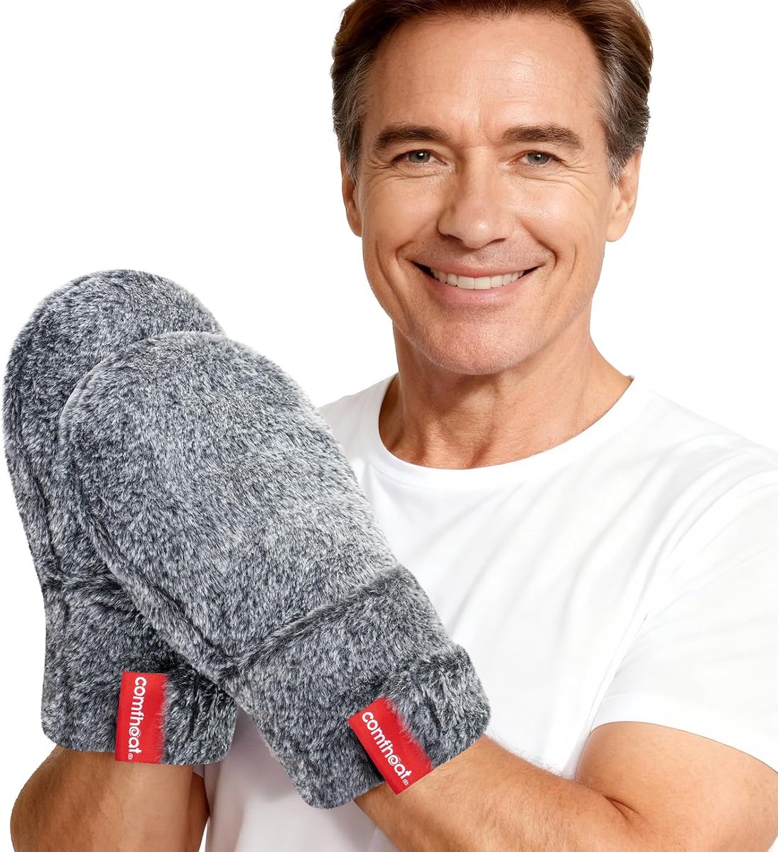 XL Verwarmbare handschoenen ter verlichting van artritispijn, magnetronbestendige handwarmerwanten met verstelbare - ShopVlot