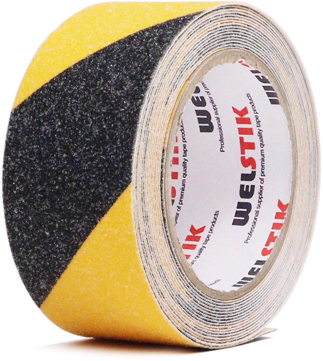 WELSTIK Non-slip Tape - Durable and Versatile PVC Material for Indoor and Outdoor Use 5cm x 5m, Black and Yellow - ShopVlot