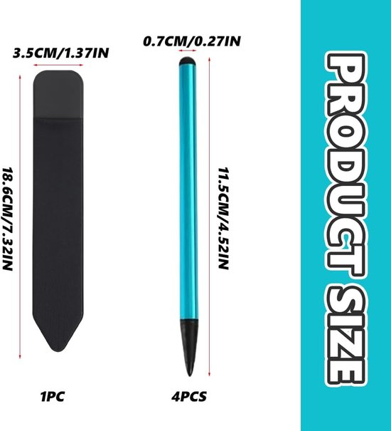 Phone Pens, Protective Case for Stylus Pen, Resistive Touch Screen Pen and Stylus Pen Compatible with Computers - ShopVlot — afbeelding 5