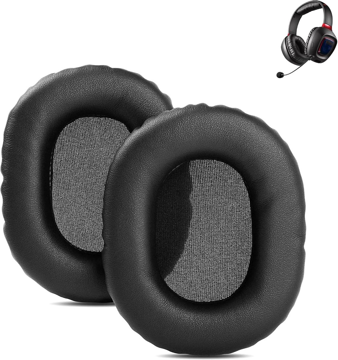 Ear pads compatible with Soundblaster Tactic3D Rage Wireless V2.0 headphones: Replacement ear pads with softer protein - ShopVlot