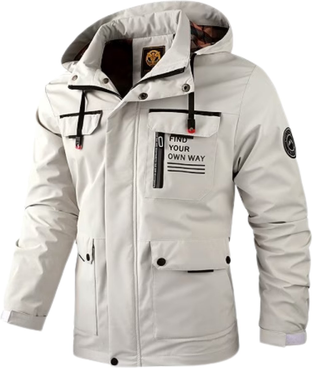 Currero Zomerjas Heren Tussenjas Zomerjack Volwassenen Windjack Windbreaker Outdoor -1 Grijs