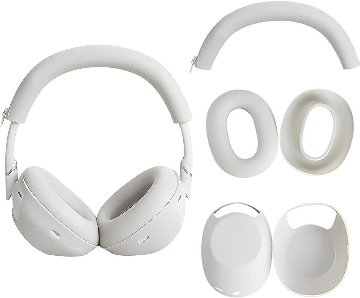 Pack of 3, Compatible with Sony WH-1000XM6 Headphones, Ear Pads, Headband Cover, Ear Protection, Soft Silicone - ShopVlot