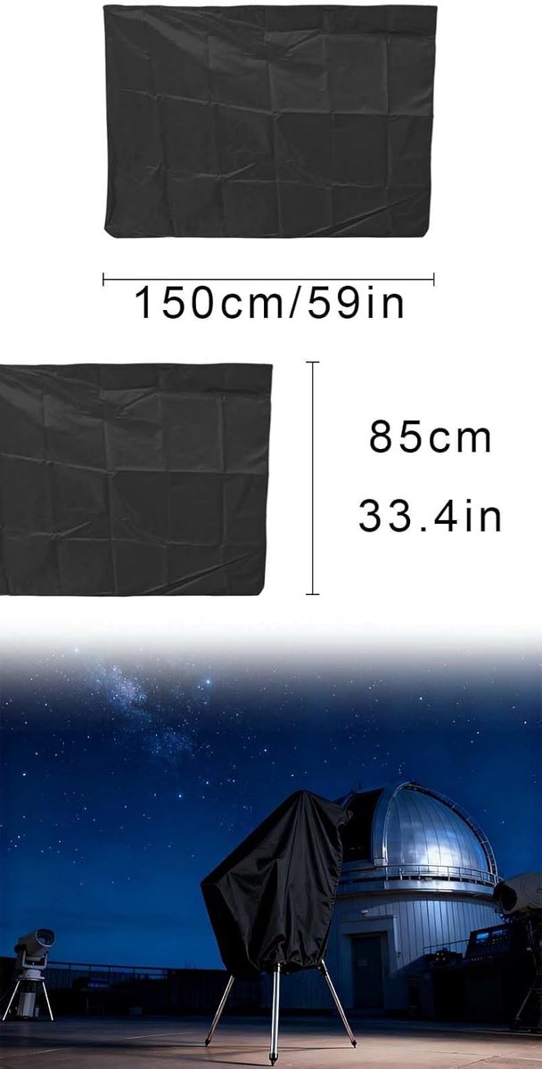 astronomische telescopische regenbescherming 150 x 85 cm - 420D zonwering - stof- en regenbescherming - ShopVlot