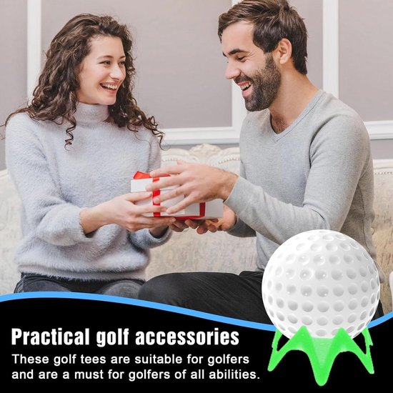 Golf Tees 30 Stuks - Kunststof Set - Duurzaam en Herbruikbaar - Ideaal voor Driving Range - ShopVlot van GOLF — afbeelding 3