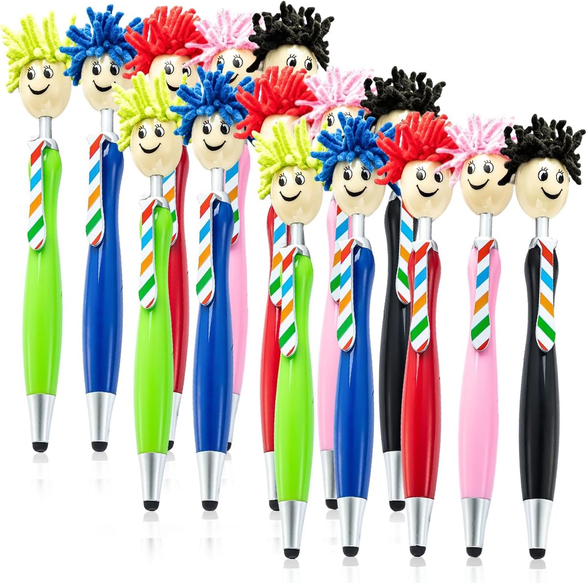 Ballpoint pens 15 stuks - Microfiber schermreiniger - Mop topper - Perfect voor kids en volwassenen - ShopVlot