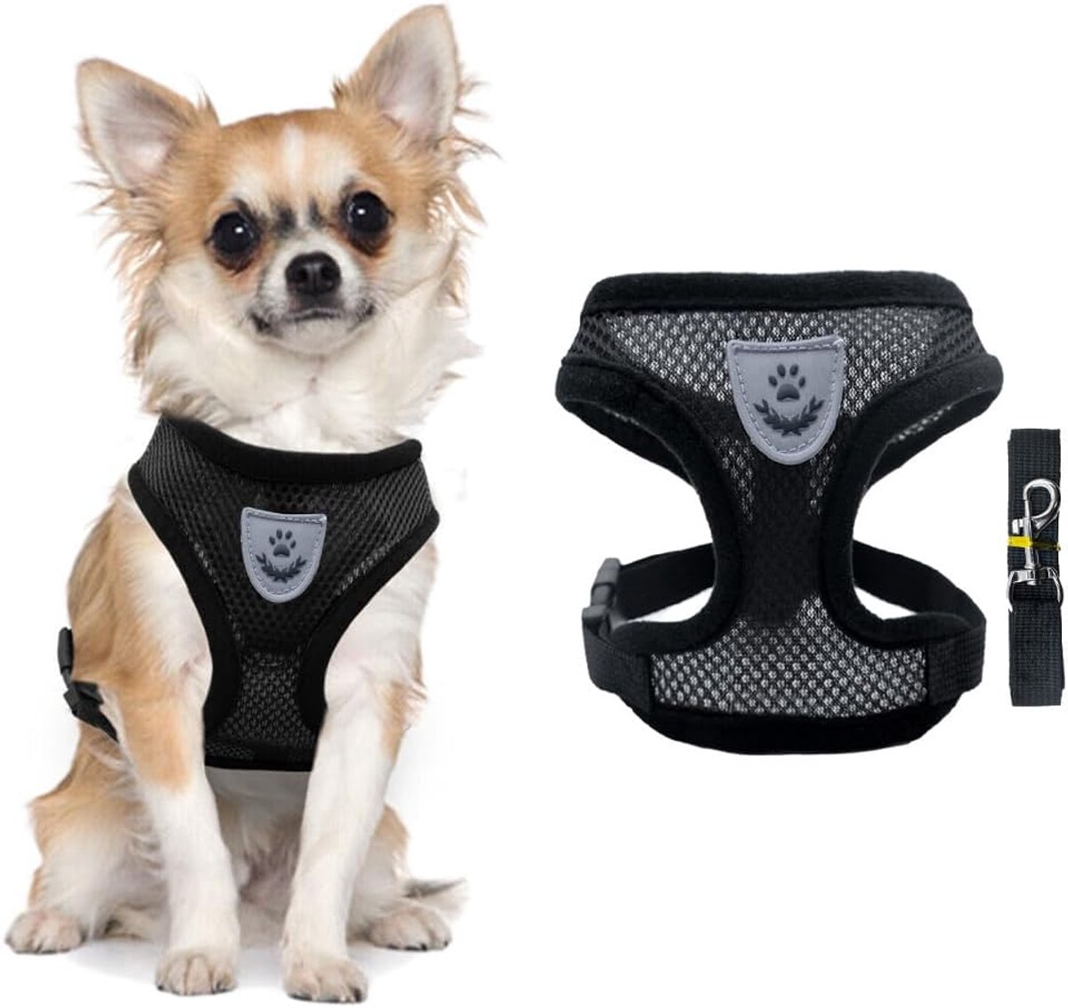 Hondentuig M - Ademend mesh - Verstelbaar en comfortabel - Ideaal voor training en wandelen - ShopVlot