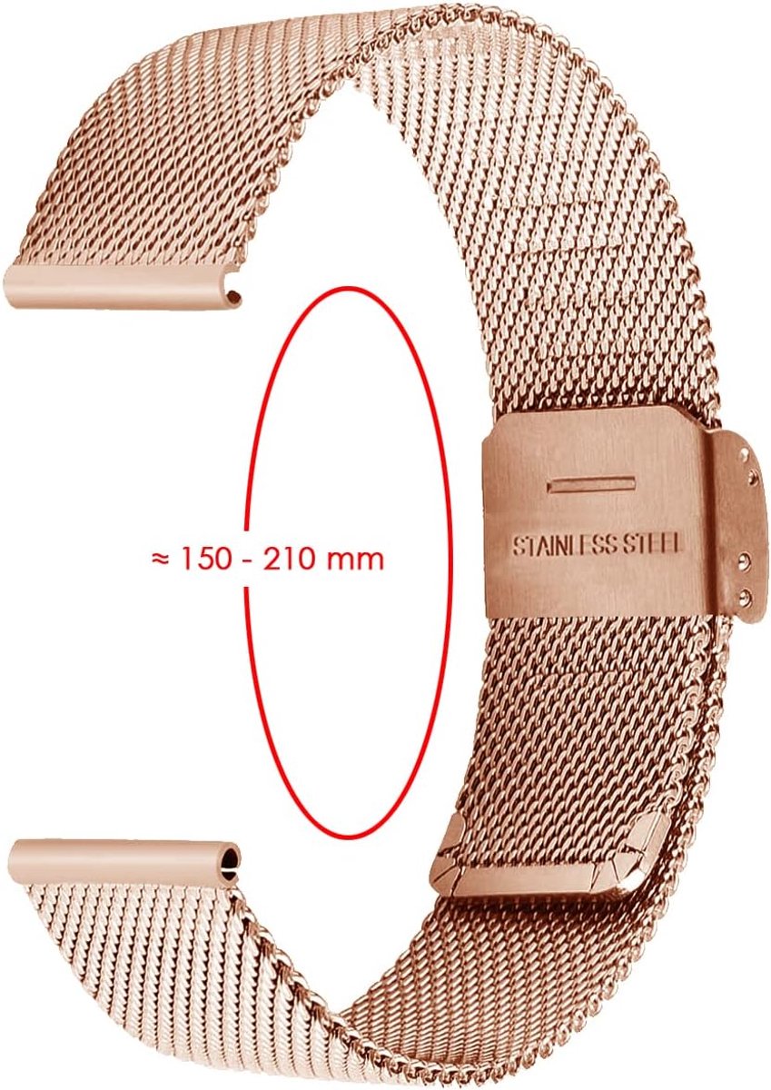 Horlogeband voor heren - Mesh armband - Stijlvol en duurzaam - Perfect voor dagelijks gebruik - ShopVlot
