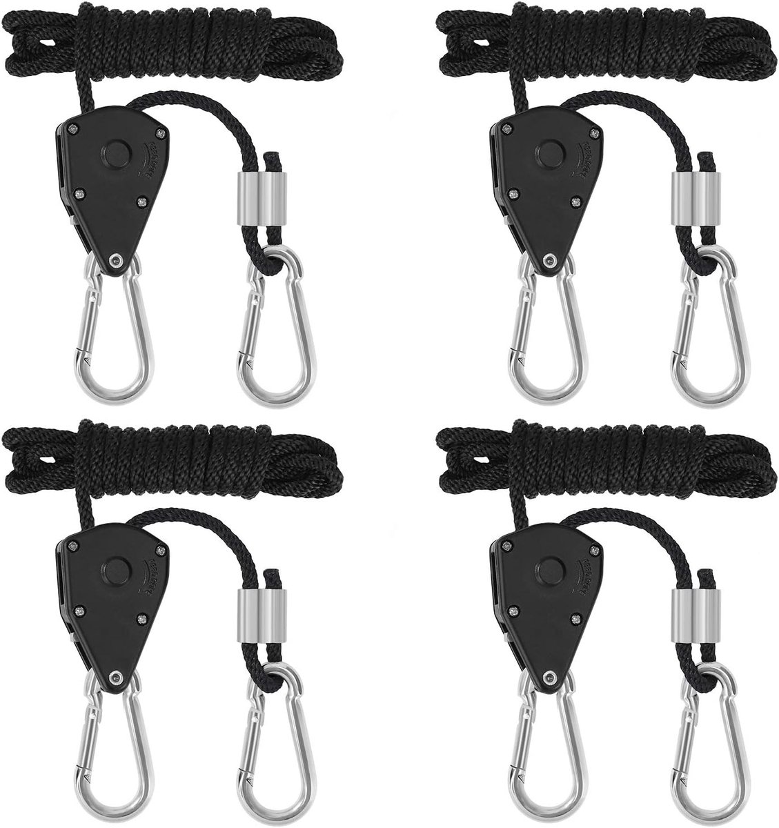 Rope Ratchet Hangers 1/8" - Heavy Duty - 150 lbs capaciteit - Voor grow room apparatuur - ShopVlot
