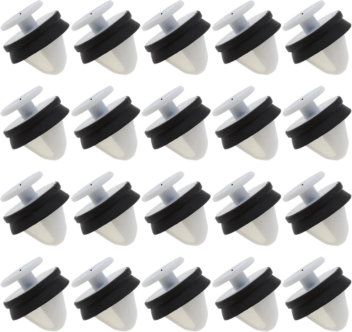 Sliding deur geleiderail cover trim clips 30 stuks - plastic - sterk en duurzaam - ShopVlot