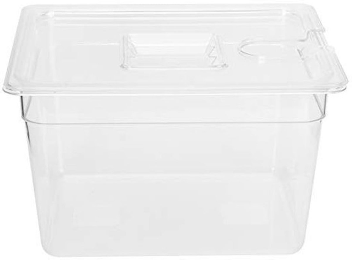 Sous Vide-container 11L - Opvouwbaar Scharnierend - Deksel - Culinaire Precisie - Handig voor Sous Vide Circulator - Ruime Capaciteit - Kookcontainer