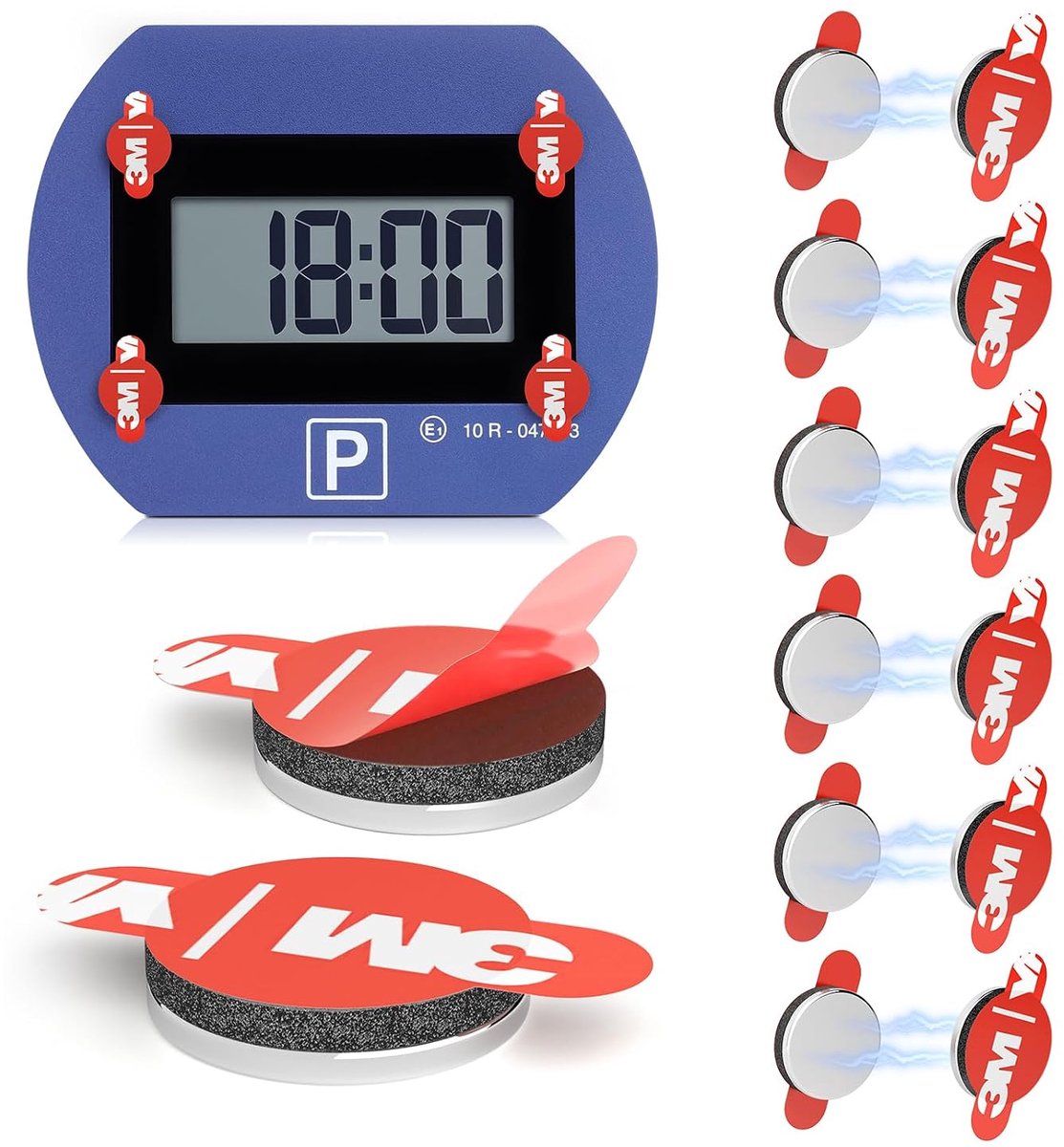 Vervangende Zelfklevende Magnetische Pads - 12 Stuks - Voor Needit Park Lite - Perfecte Bevestiging - ShopVlot