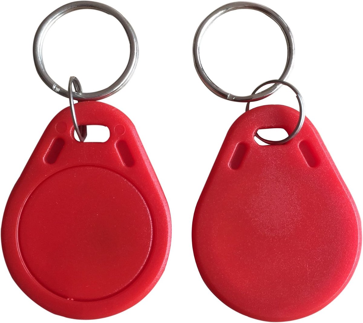 RFID badge 13.56MHz - programmeerbaar met MCT Android - UID wijzigbaar - 5 stuks (rood) - ShopVlot
