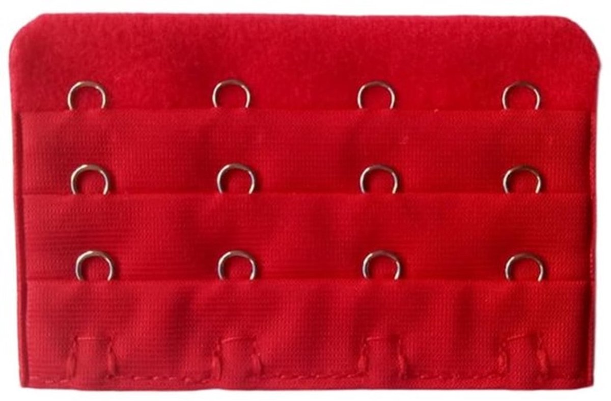 Beha-bandverlenger 6 Stuks - 3 Rijen Haken - 4 Haken - Zacht en Comfortabel - 5 cm x 7,5 cm - Polyester Materiaal - Beha-verlenging